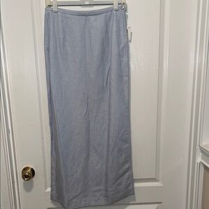 NWT EMMA JAMES Chic Light Blue Chic Maxi Skirt. Size 8. Pretty!